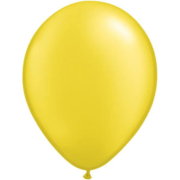 Yellow Balloon PNG Transparent Background