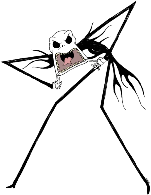 Jack Skellington Shouting Angry Face PNG