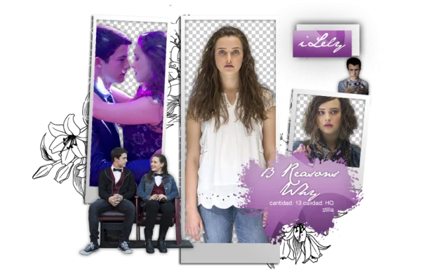 13 Reasons Why Characters PNG Pack Transparent Background