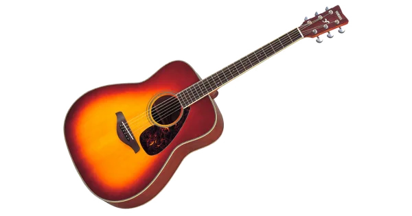 Yamaha Sunburst Acoustic Guitar PNG Transparent Background
