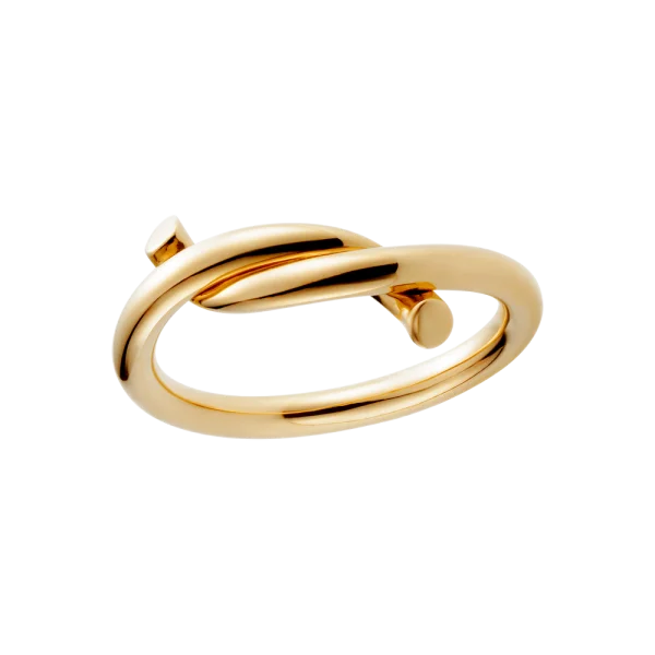 Shiny Gold Knot Object PNG Transparent Background