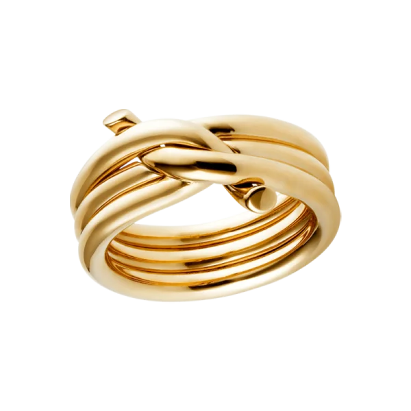 Gold Knot Ring PNG Transparent Background