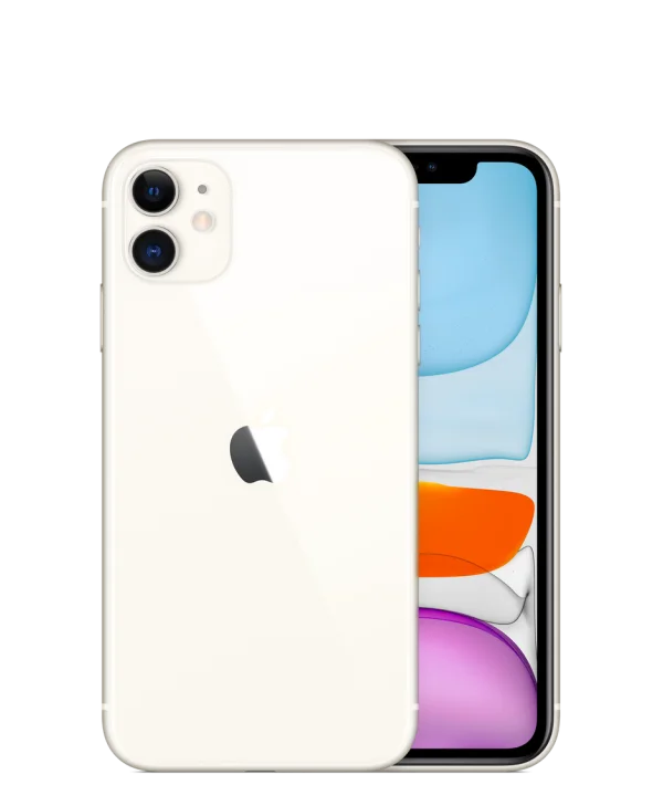 White iPhone 11 PNG Transparent Background