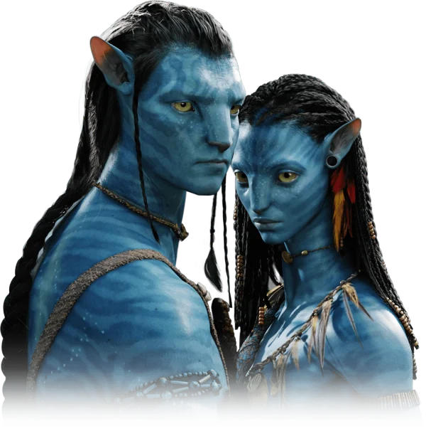 Avatar Na'vi Couple PNG Transparent Background