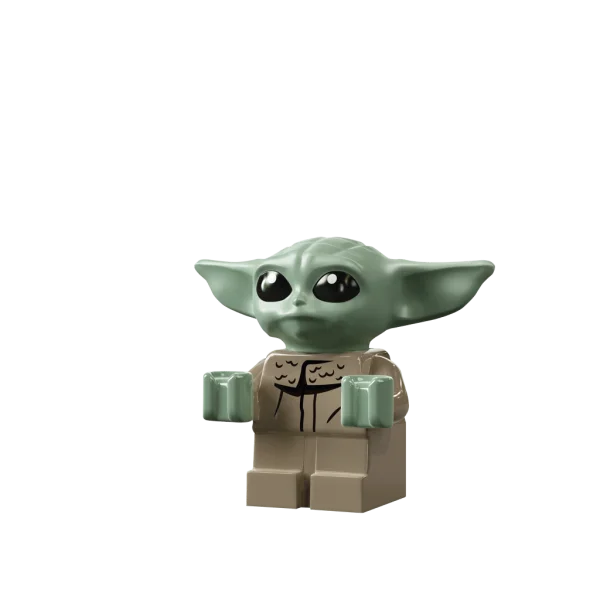LEGO Grogu Minifigure PNG Transparent