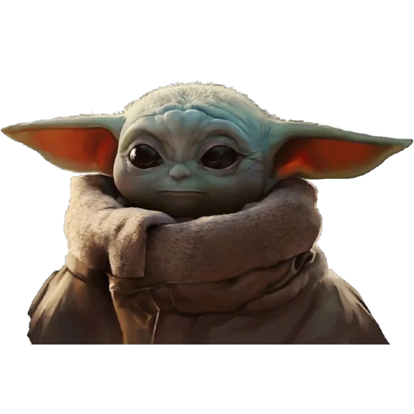 Baby Yoda Grogu Transparent PNG