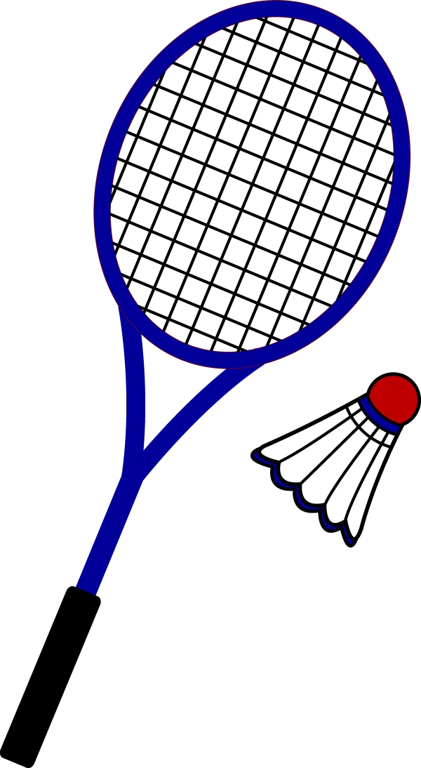 Badminton Racket and Shuttlecock PNG Transparent Background