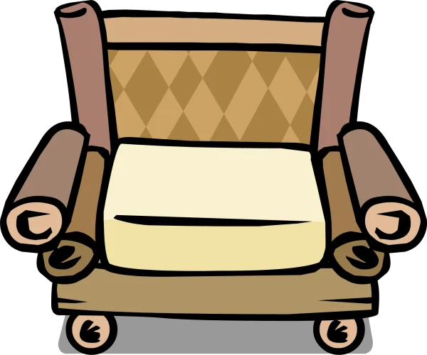 Cartoon Armchair PNG Transparent Background
