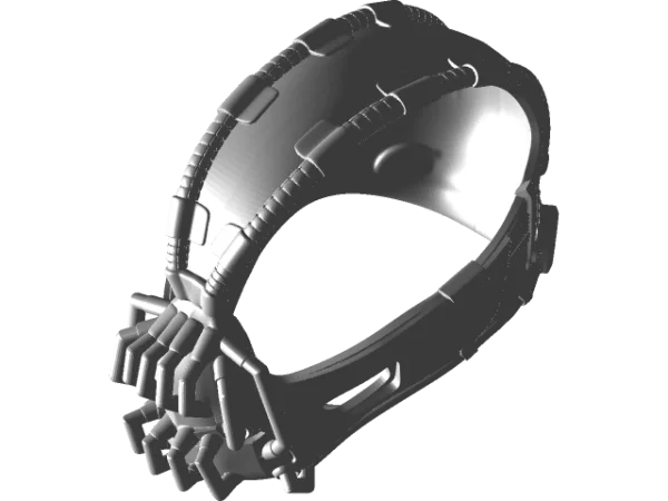 Bane Mask 3D Render PNG Transparent Background
