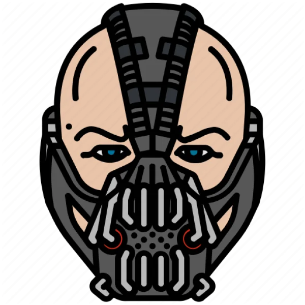 Bane Mask Icon PNG Transparent Background