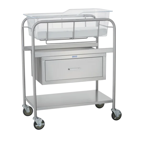 Hospital Bassinet Cart PNG Transparent Background