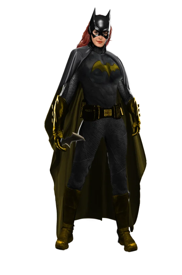 Batgirl with Batarang PNG Transparent Background