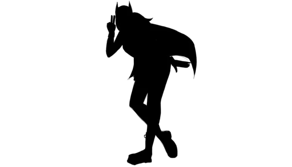 Batgirl Silhouette Transparent PNG