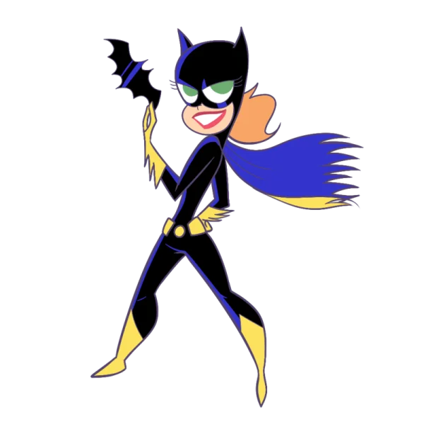 Cartoon Batgirl PNG Transparent Background