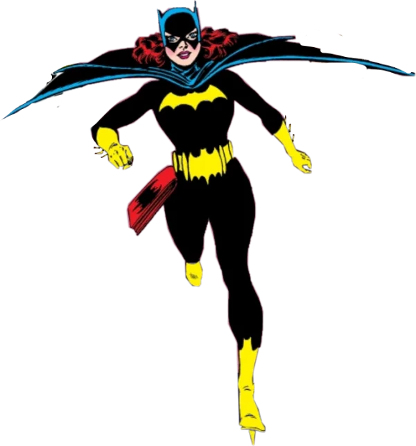 Batgirl Classic Comic Art PNG Transparent Background