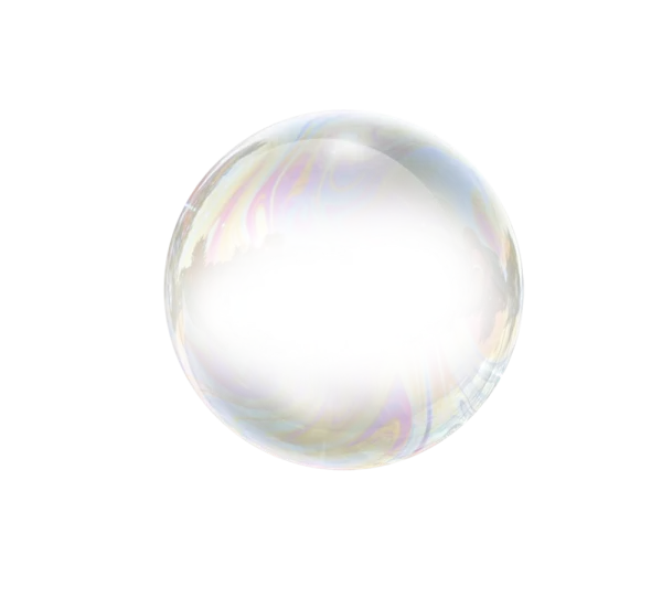 Iridescent Soap Bubble PNG Transparent Background