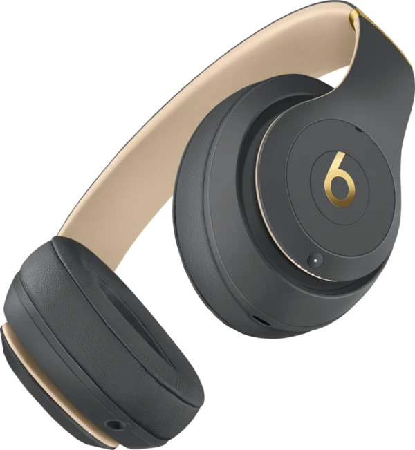 Beats Studio Headphones Dark Gray Gold PNG