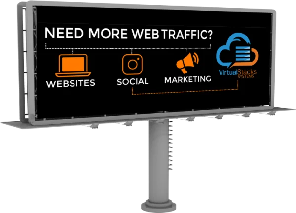 Web Traffic Billboard Advertisement PNG