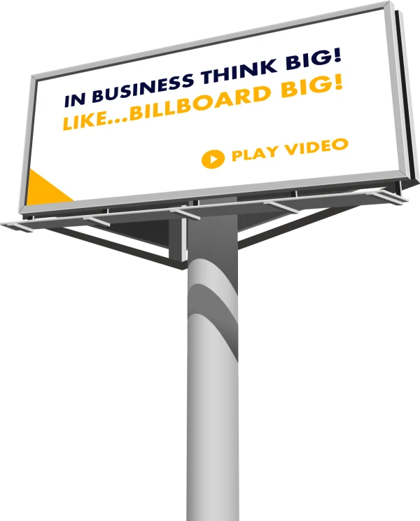Modern Billboard Display PNG Transparent Background