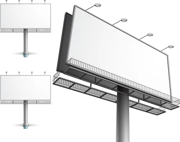 Blank Billboard Sign Transparent PNG Collection
