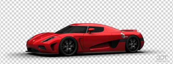 Red Sports Car PNG Transparent Background