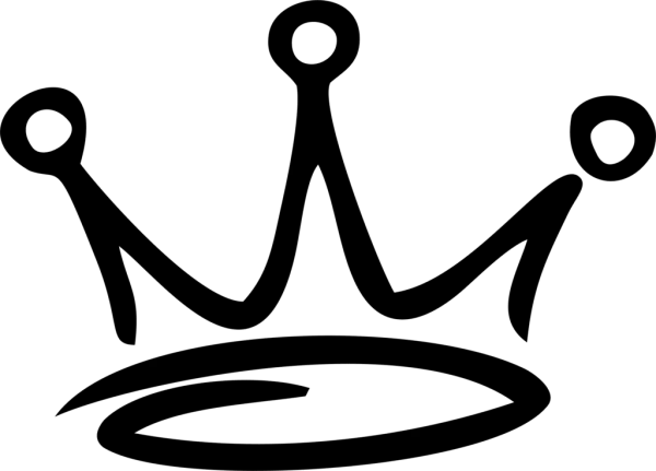 Black Hand Drawn Crown PNG