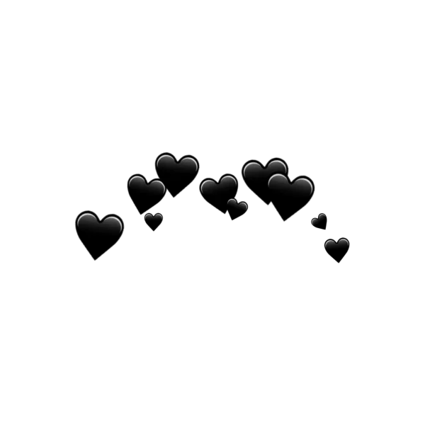 Abstract Glossy Black Blobs PNG Transparent Background