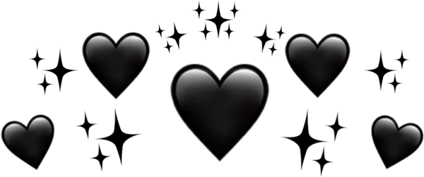 Soft Gray Hearts PNG Transparent Background