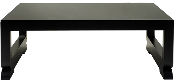 Modern Black Rectangular Table PNG Transparent Background