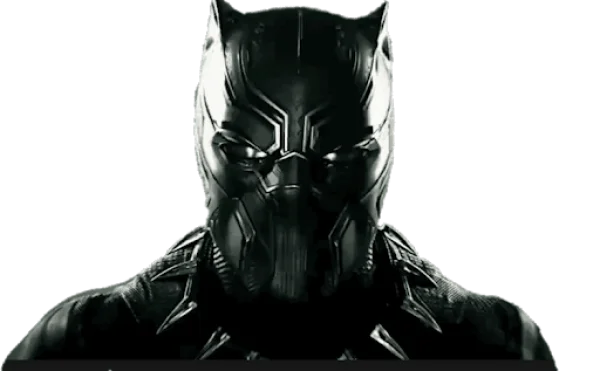Black Panther Superhero Mask PNG Transparent