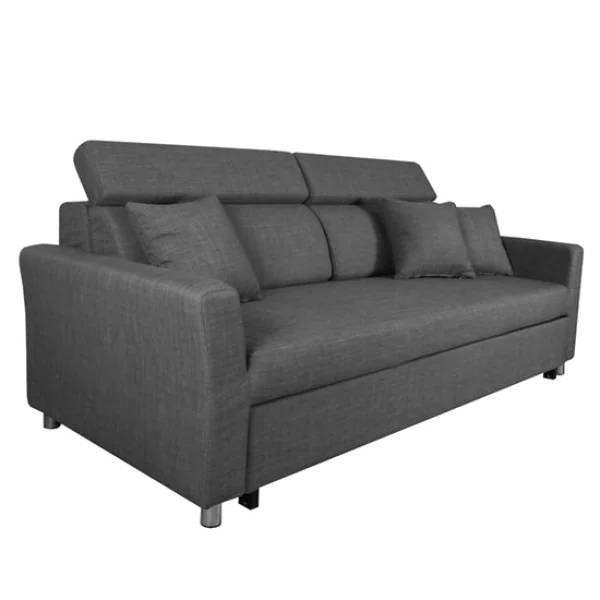Modern Gray Sofa PNG Transparent Background