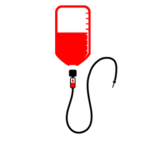 Red Blood Bag IV Drip Icon PNG Transparent