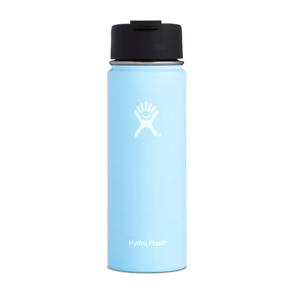 Light Blue Hydro Flask Water Bottle PNG Transparent Background
