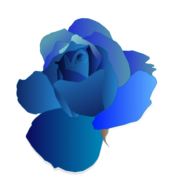 Blue Rose PNG Transparent Background