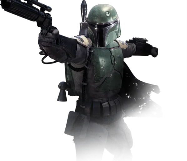Boba Fett with Blaster PNG Transparent Background