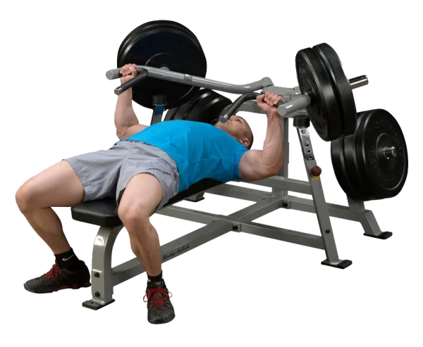 Man Doing Chest Press Exercise PNG Transparent Background