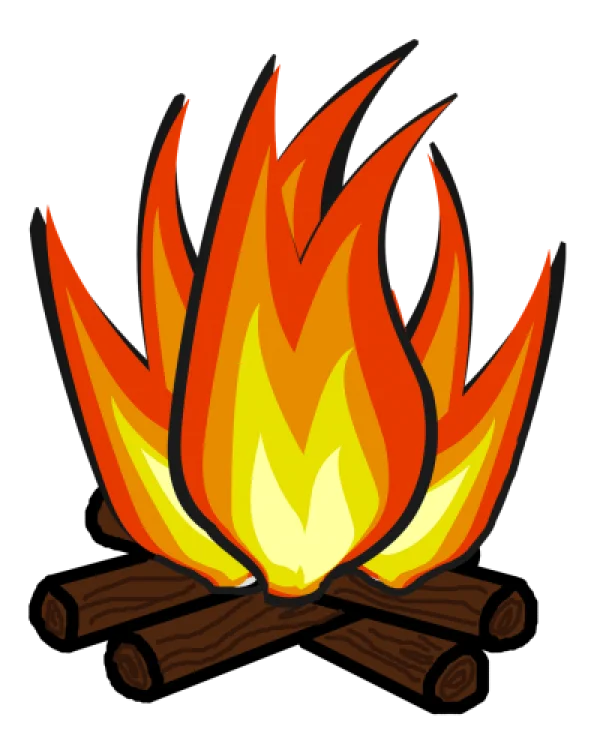 Campfire Illustration PNG Transparent Background