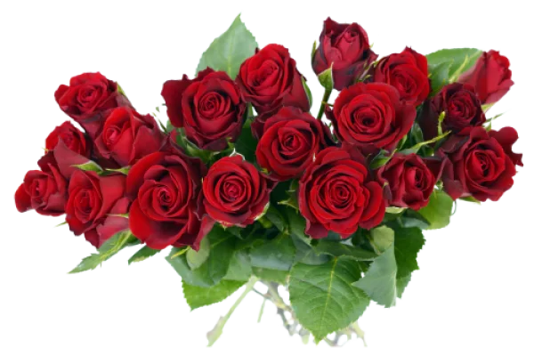 Red Roses Bouquet PNG Transparent Background