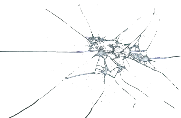 Cracked Glass Effect PNG Transparent Background