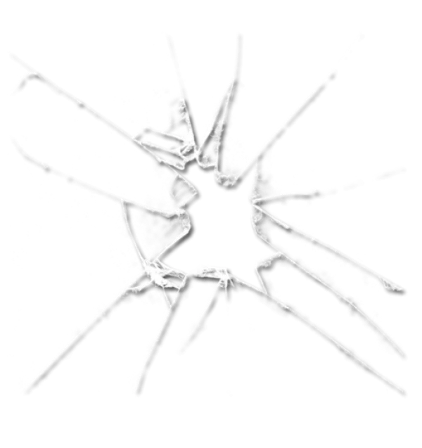 Broken Glass Shattered Effect PNG