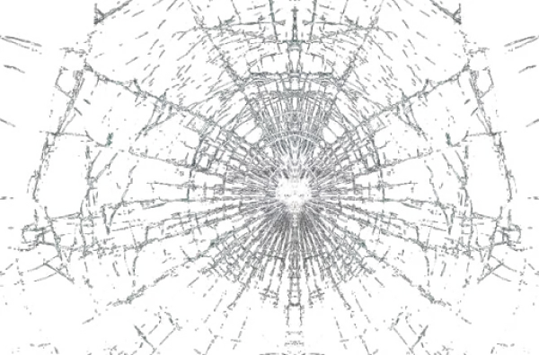 Abstract Radial Network Pattern PNG
