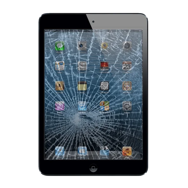 Cracked iPad Screen PNG Transparent Background