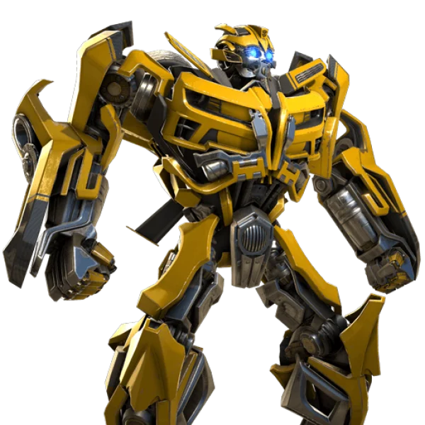 Bumblebee Transformer Robot PNG Transparent Background
