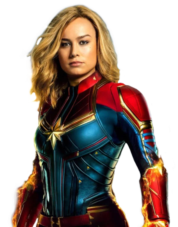 Captain Marvel with Powers Transparent PNG