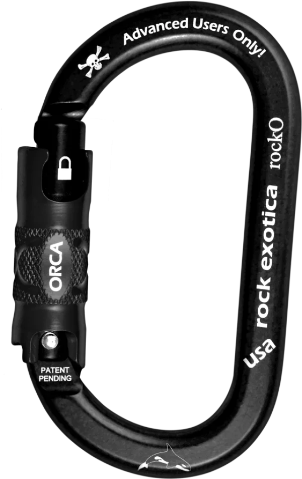 Black Rock Exotica Orca Carabiner PNG Transparent