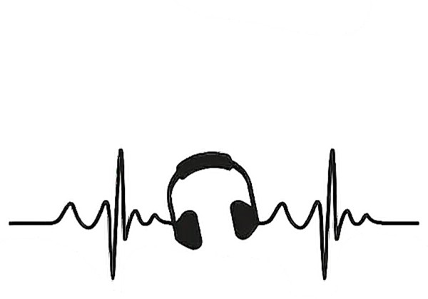 Headphones Heartbeat Line PNG Transparent