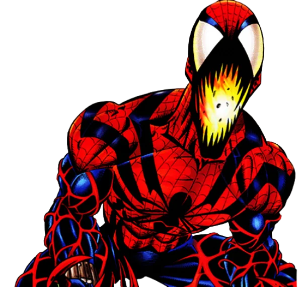 Spider-Carnage Comic Character PNG Transparent Background