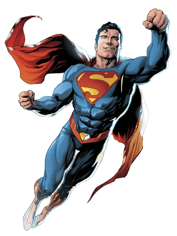 Superman Flying Comic Art PNG