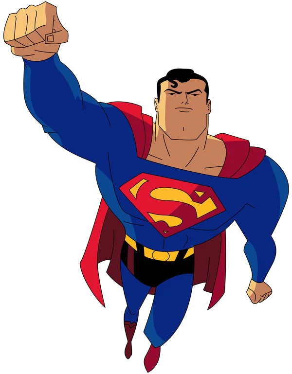 Superman Flying Up Transparent PNG