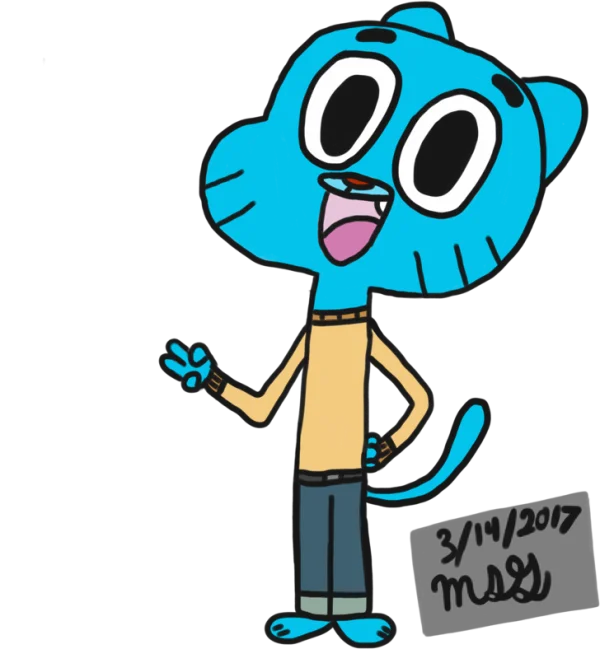 Gumball Watterson Cartoon Character PNG Transparent
